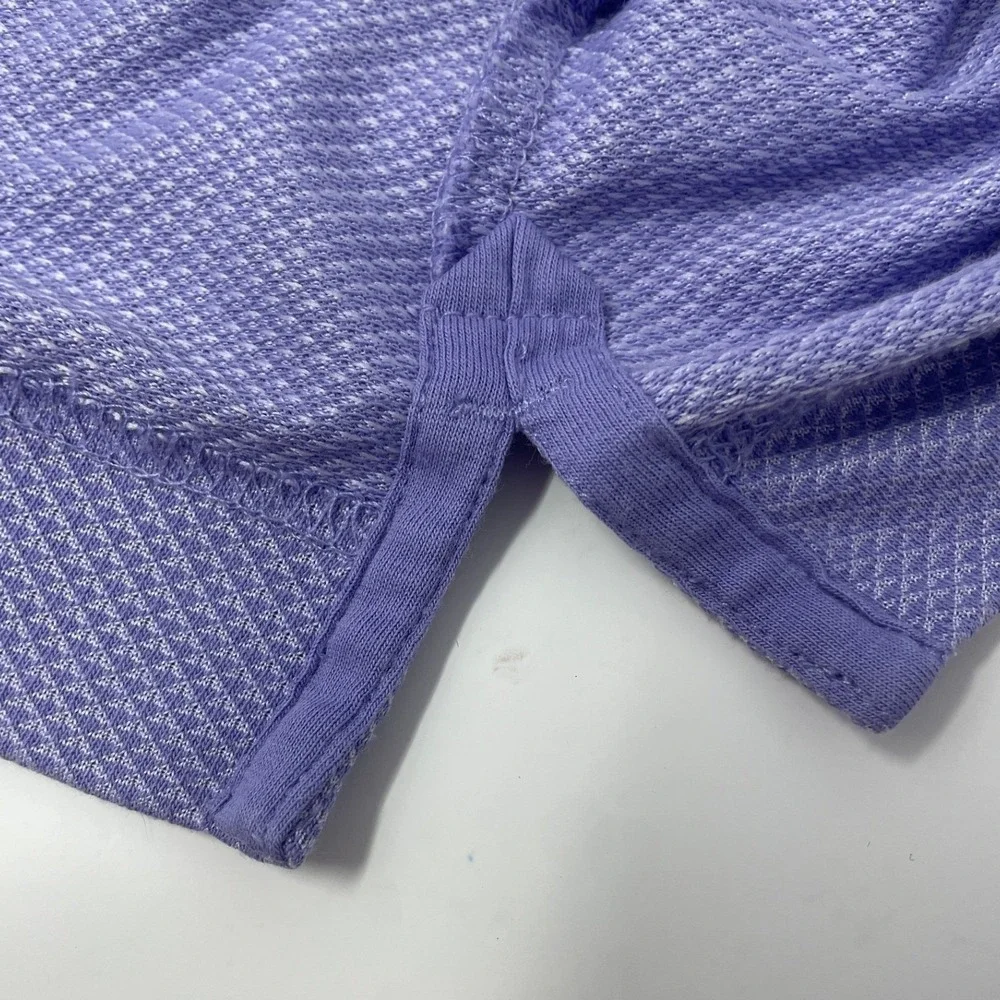 Cutter & Buck Men's L‎ Purple Drytec Luxe Breathable Nanotex Polo
